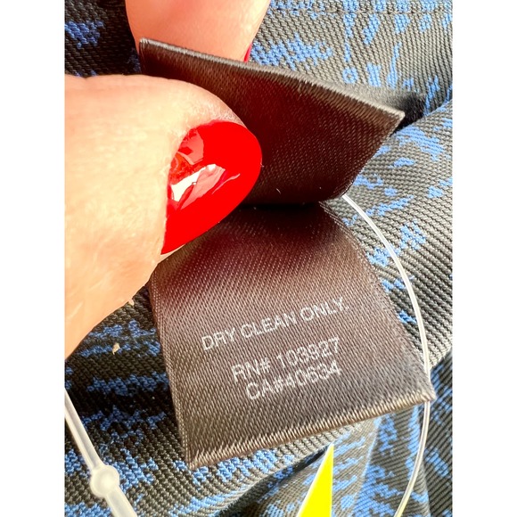 Marc By Marc Jacobs Pleated Front Jaquard Pencil Mini Skirt Blue Women's Size 4 - Picture 7 of 9